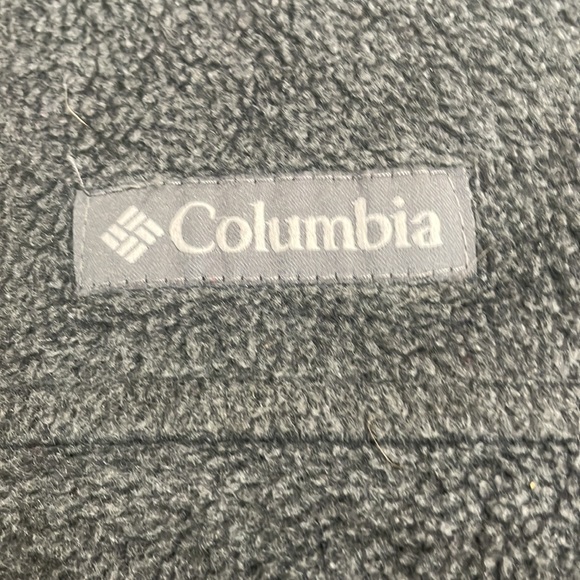 Columbia fleece jacket hood full zipper charcoal gray size L unisex - Picture 3 of 12